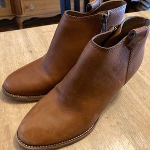Madewell Brown English Saddle Billie Boot Booties